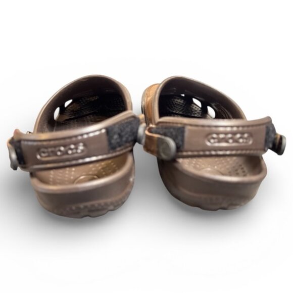 Croc Yukon Vista II Men’s Leather Shoes Size 10 Brown Gently Used Slip On EUC